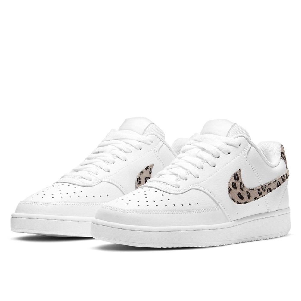 Nike Court Vision Low Leopard Swoosh - Picture 1 of 12